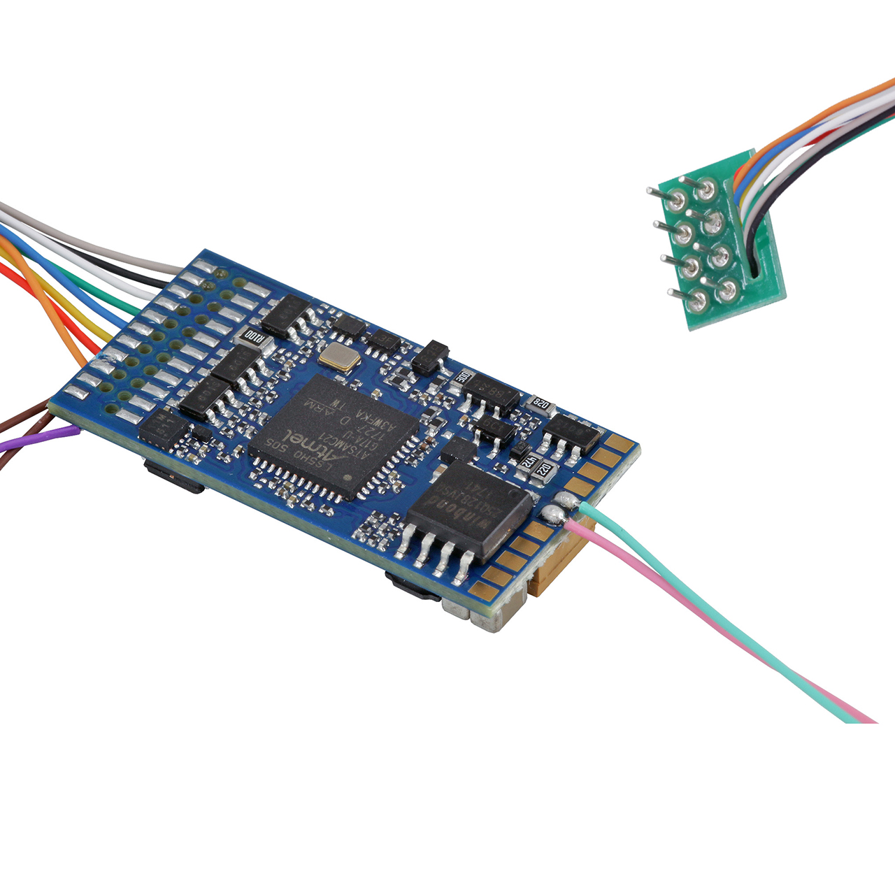 LokSound 5 DCC/MM/SX/M4 "Leerdecoder", 8-pin NEM652, Retail, mit Lautsprecher 11x15mm, Spurweite: 0, H0