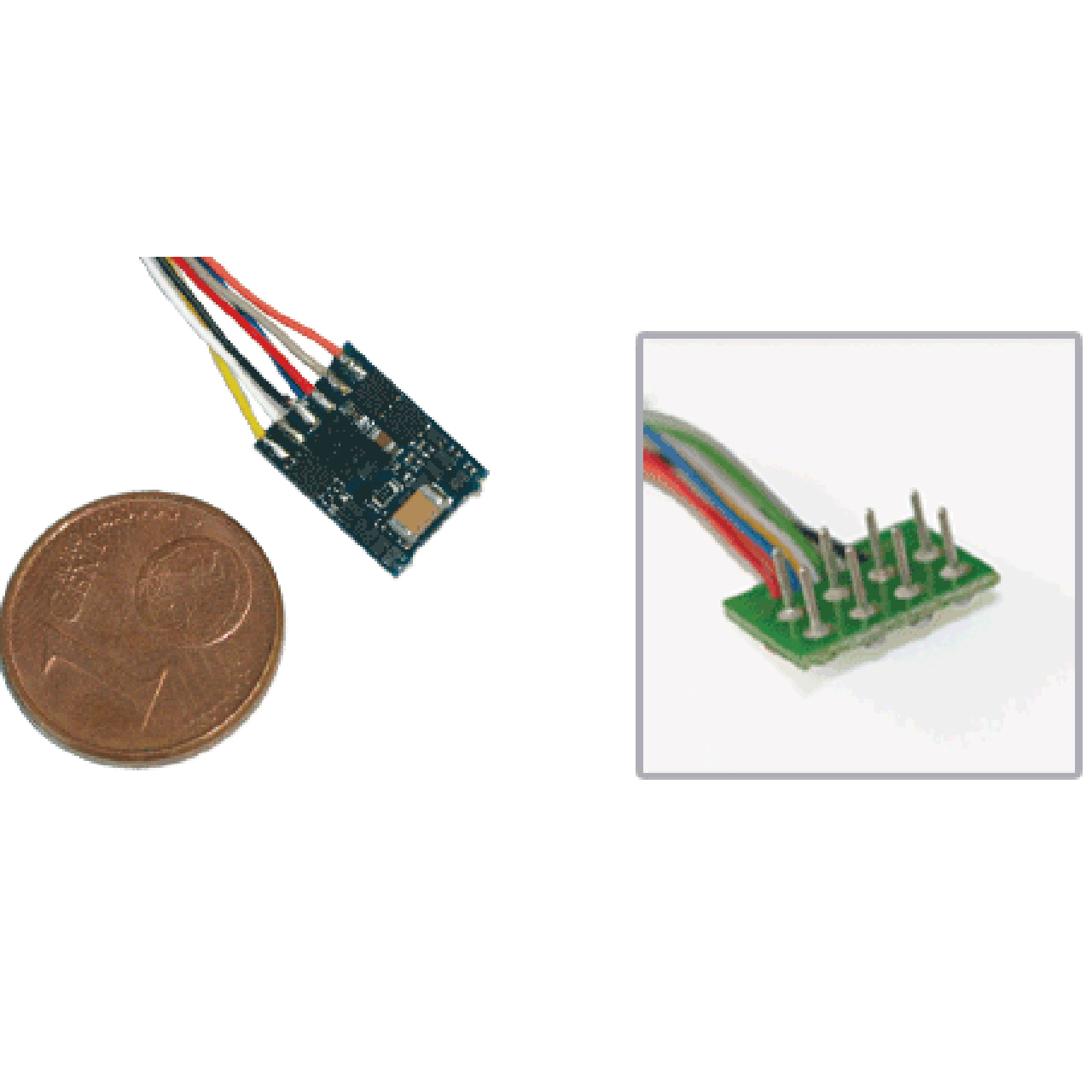 LokPilot micro V4.0, MM/DCC/SX NEM 652 Kabel, 8 polig