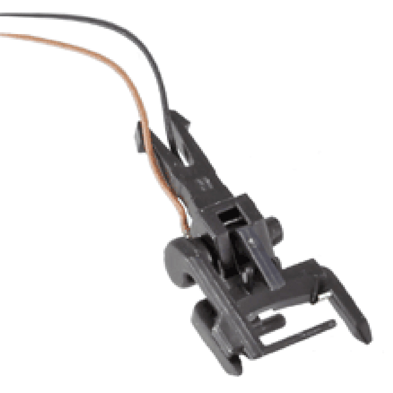 Stromführende Kupplung 2-polig für NEM-Kupplungsschacht. 2 Stück Packung. Spurweite H0